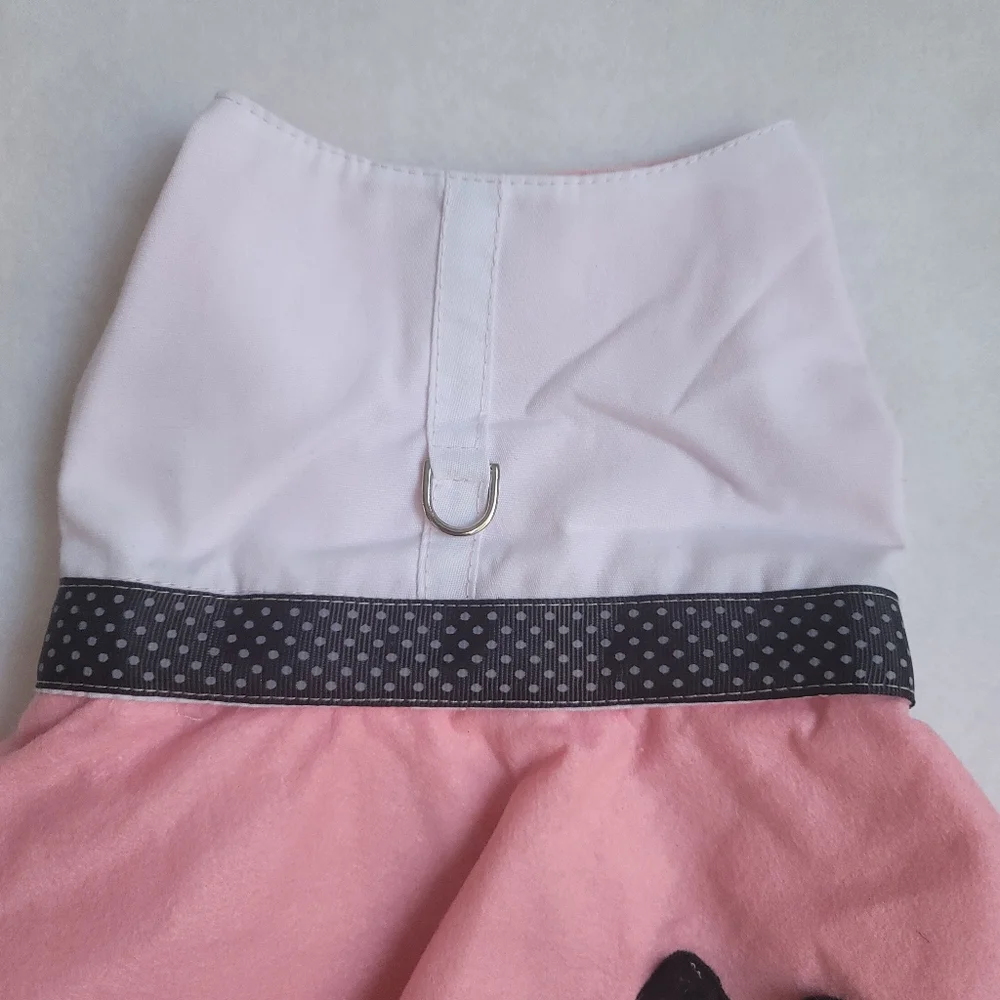 Companion Road Pet Fashions 1950s Pink Lady Poodle Skirt Dog Dress Sz M